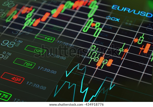 Forex Trading Concept Forex Charts Graph Stock Photo Edit Now - 